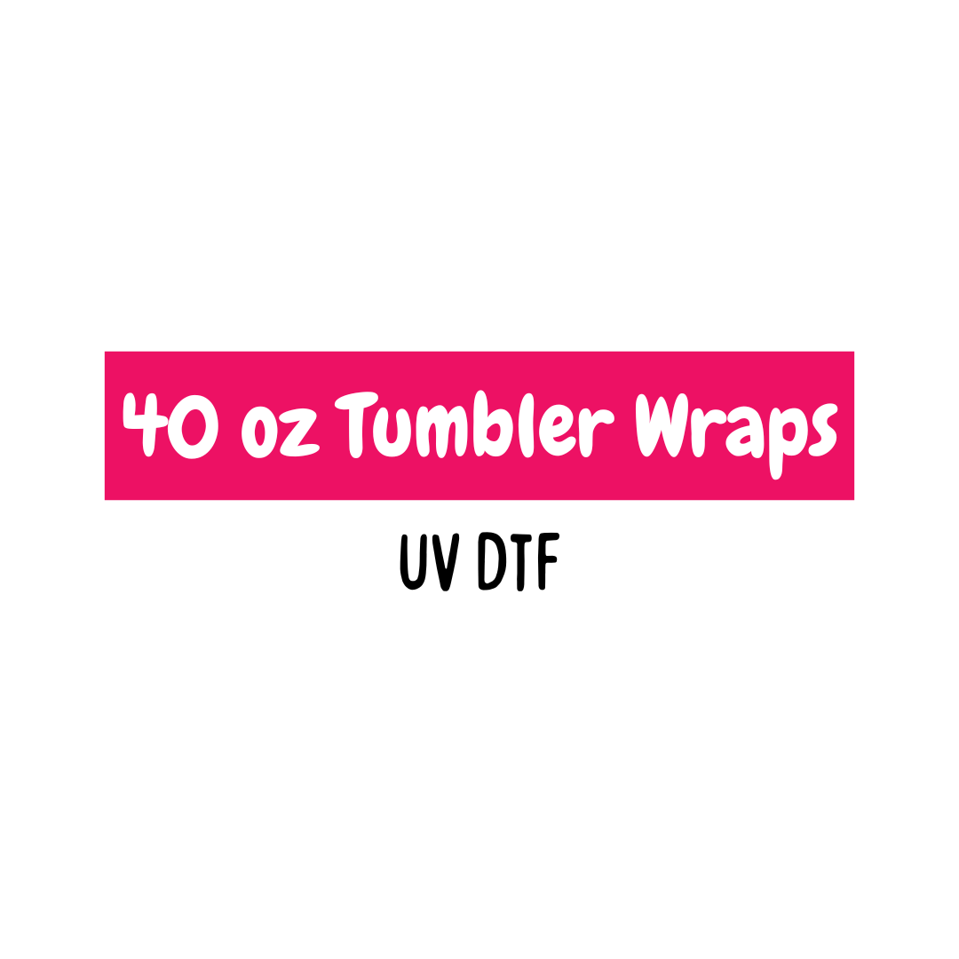 40oz Tumbler Wraps - The Glitter Guy