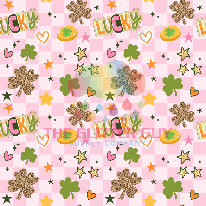 Printed Vinyl - Lucky Pink