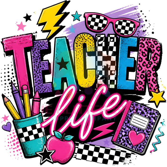 Printed Decal - Teacher Life #11