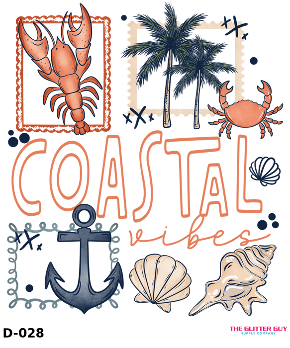 Printed Decal - Coastal Vibes