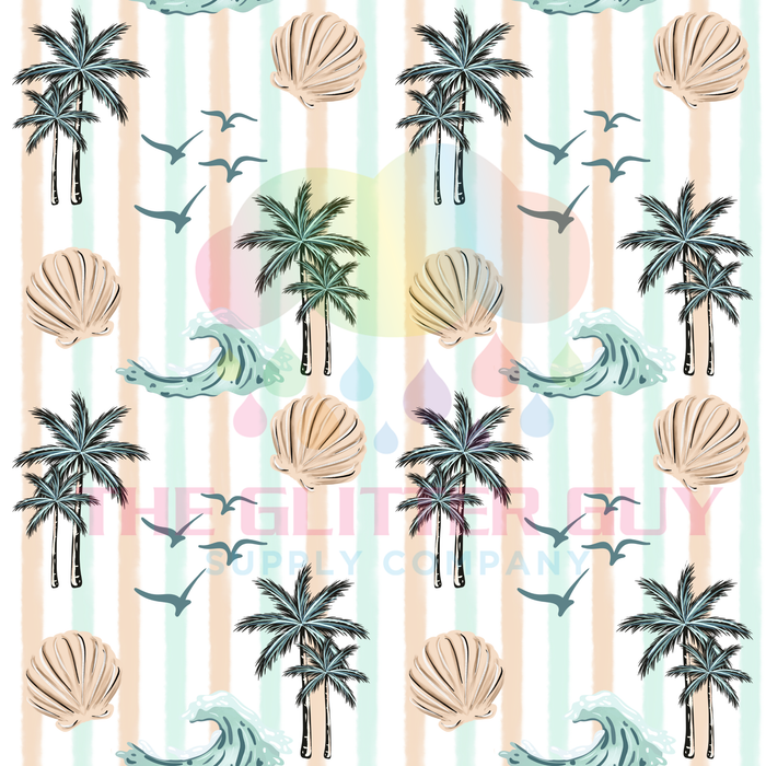 Printed Vinyl - Striped Shells