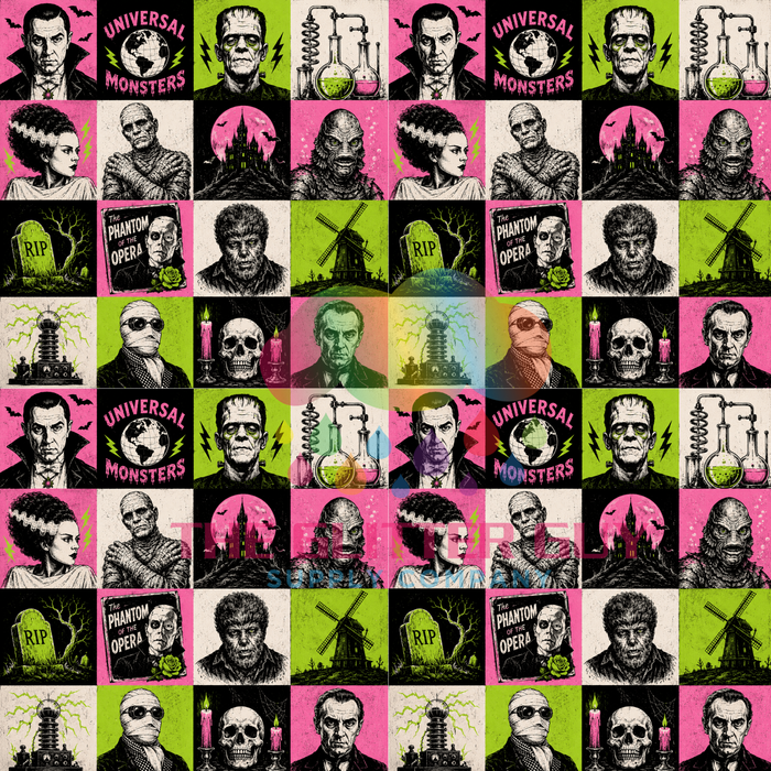 Printed Vinyl - Monsters 031