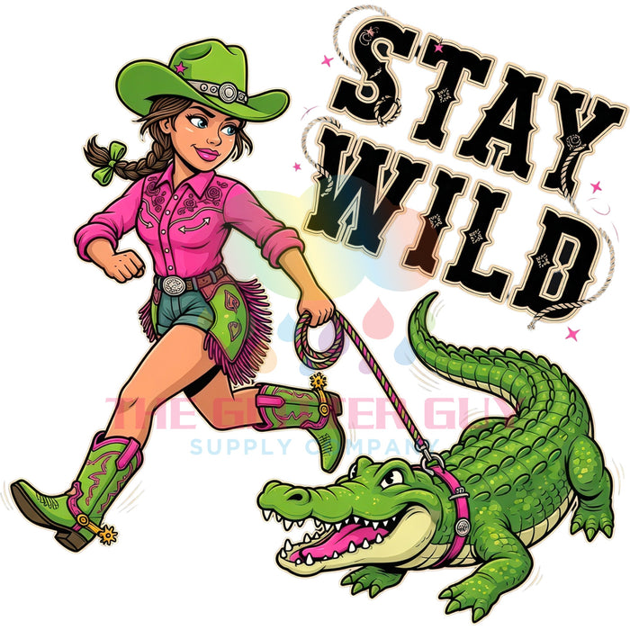 Printed Decal - Stay Wild Cowgirl #32