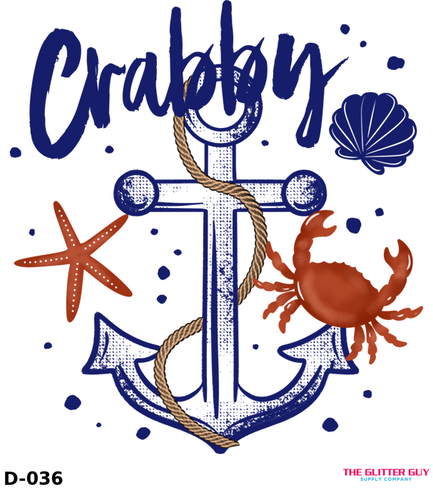 Printed Decal - Crabby Anchor