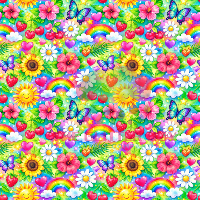 Printed Vinyl - Neon Brights 038