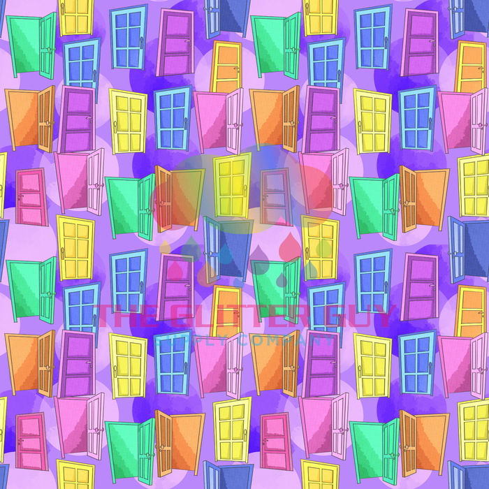 Printed Vinyl - Doors Tiled 042
