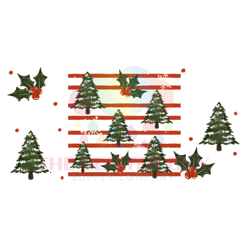 Libbey Wrap - Christmas Tree Stripe 043