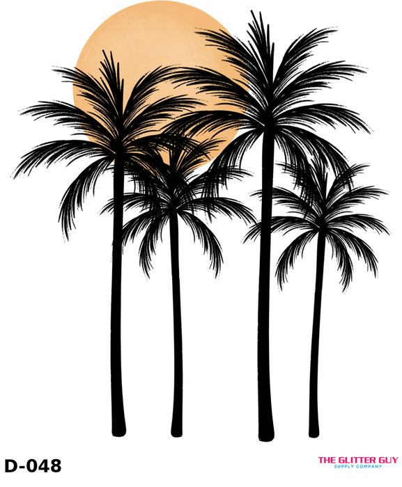 Printed Decal - Palm Trees