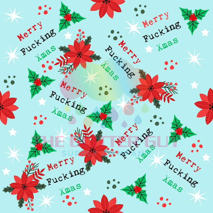 Printed Vinyl - Merry Fucking Xmas 052