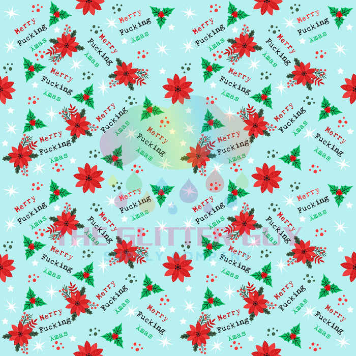 Printed Vinyl - Merry Fucking Xmas 052