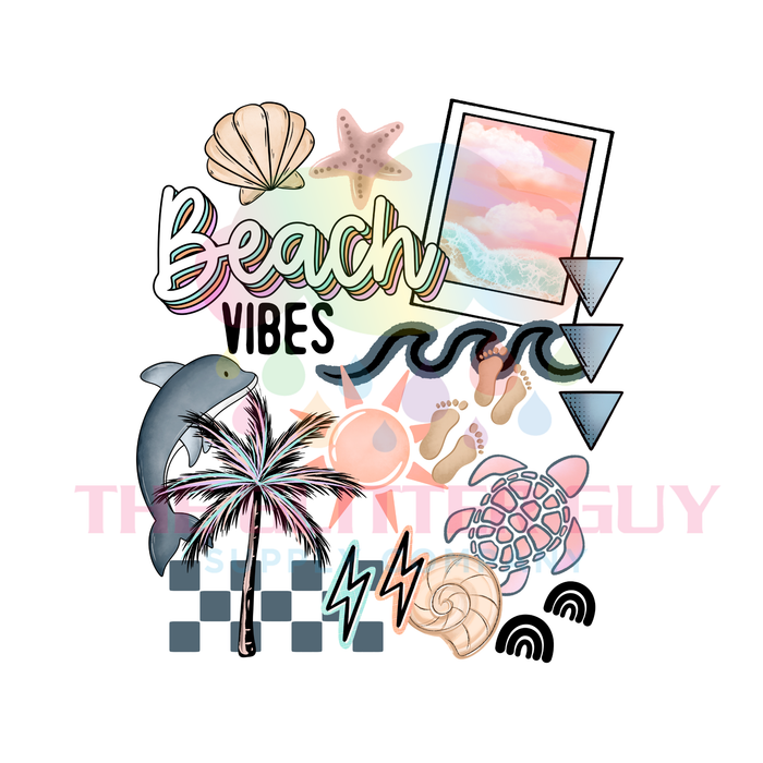Printed Decal - Beach Vibes