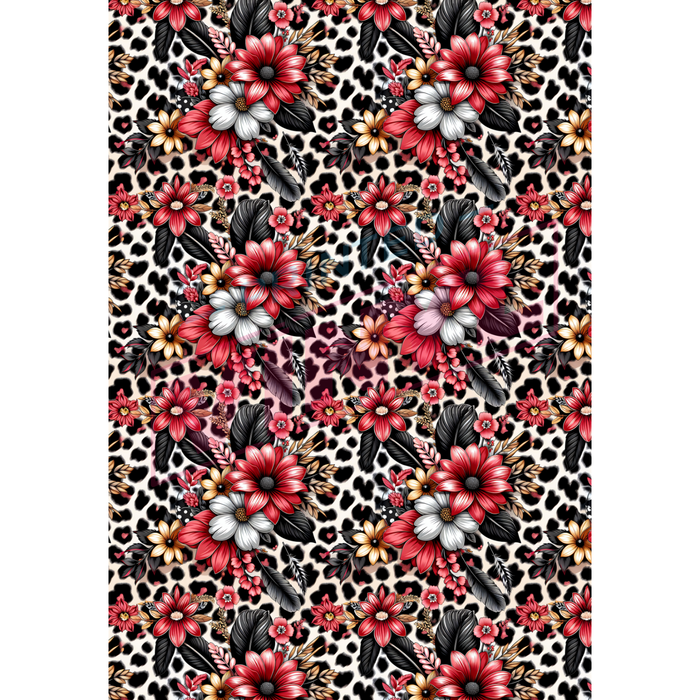Notebook Wraps - Leopard Flowers