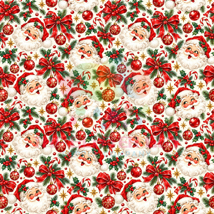 Printed Vinyl - Jolly Santa 059