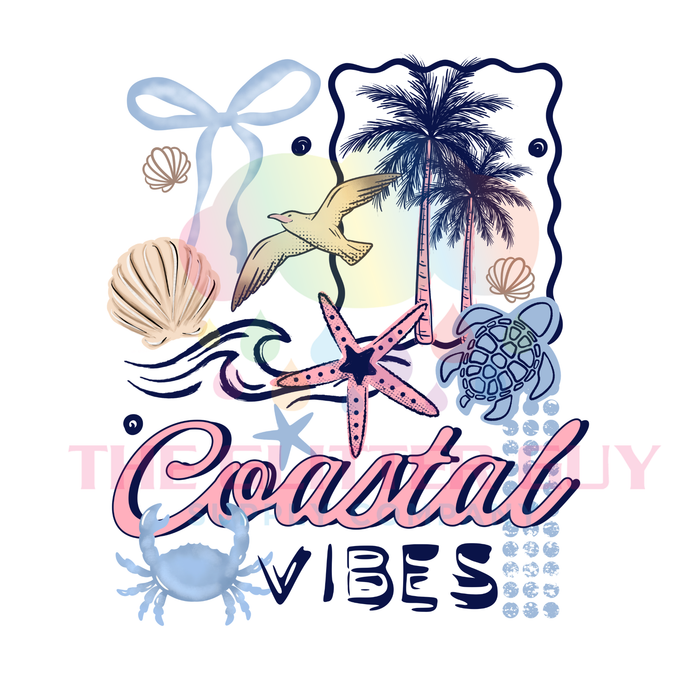 Printed Decal - Coastal Vibes