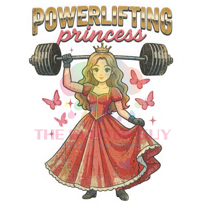 Printed Decal - Powerlifting Princess #70