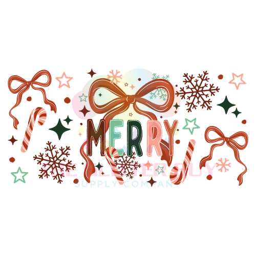 Libbey Wrap - Merry Red Bow 087