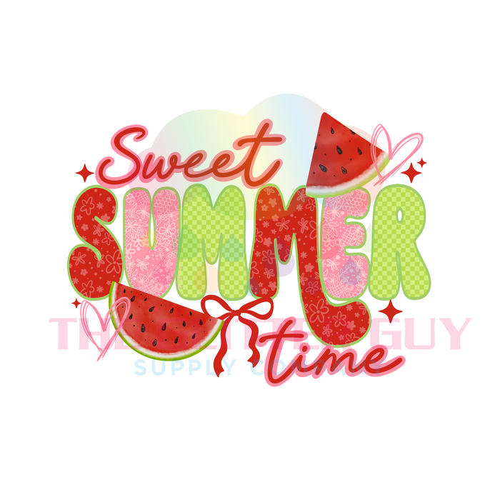 Printed Decal - Sweet Summertime