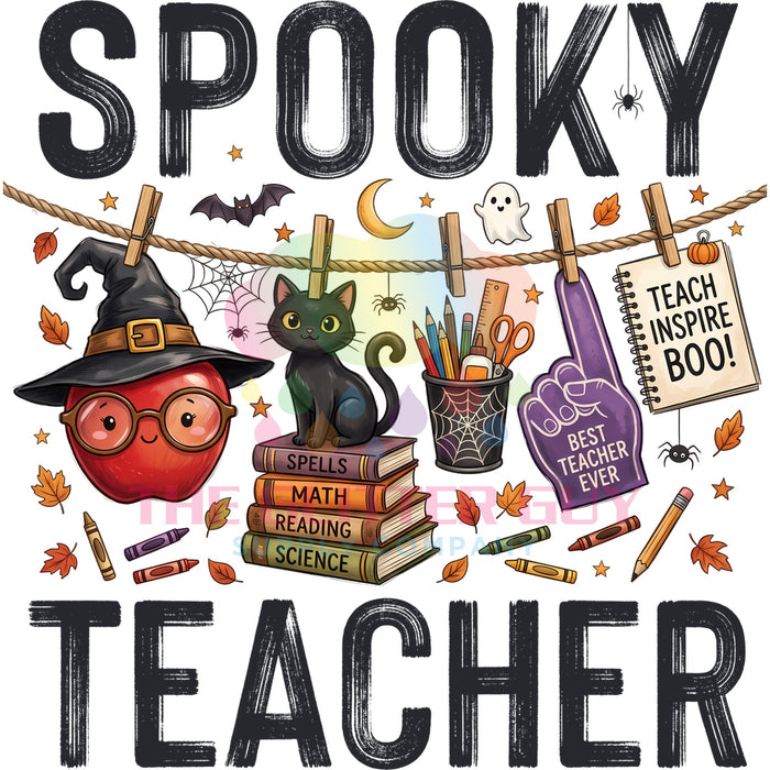 Printed Decal - Spooky Teacher #88