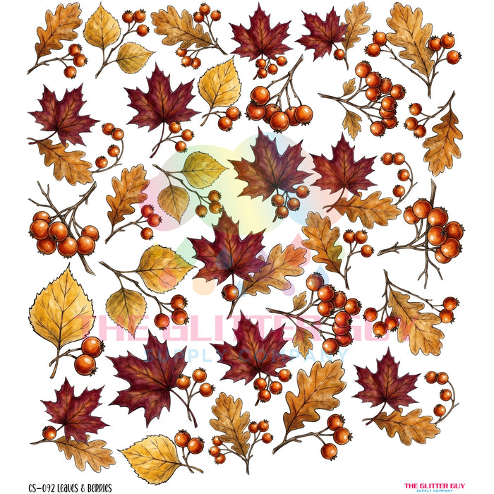 Premade Gang Sheet - Leaves And Berries #092
