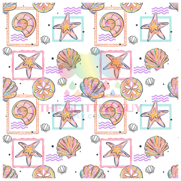 Printed Vinyl - Colorful Shell Frames