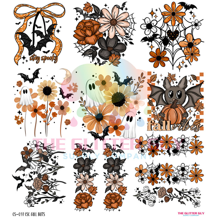 Premade Gang Sheet - Fall Bats #097
