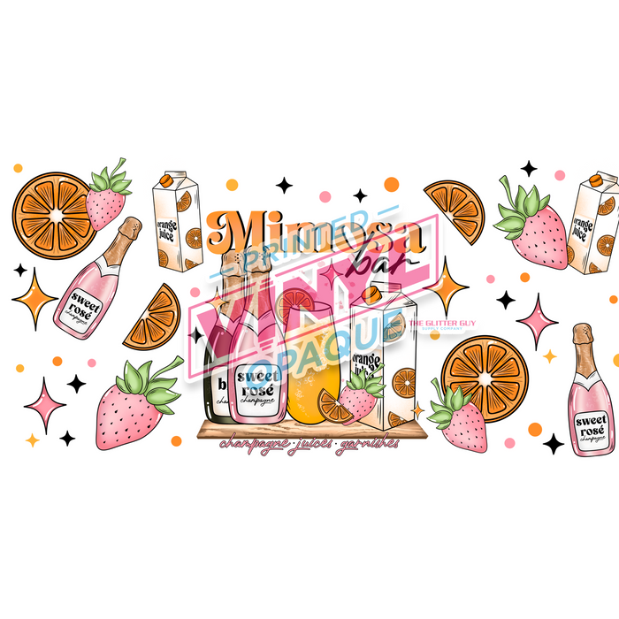 Libbey Can Wrap 16oz -  Ink Transfers | Mimosa Bar