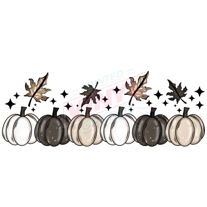 Libbey Can Wrap 16oz -  Ink Transfers |Fall Day Pumpkins