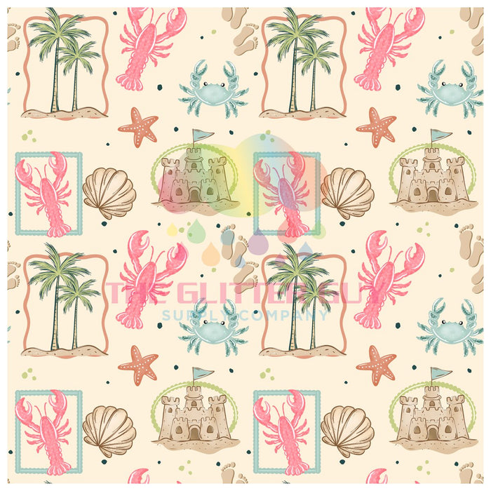 Printed Vinyl -Feeling Beachy Frame