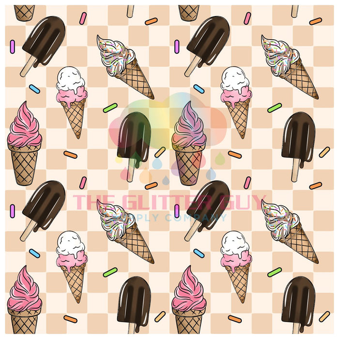 Printed Vinyl -Ice Cream