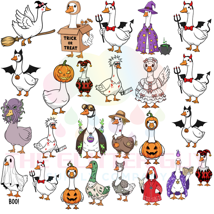 Premade Gang Sheet - GS112 Spooky Geese