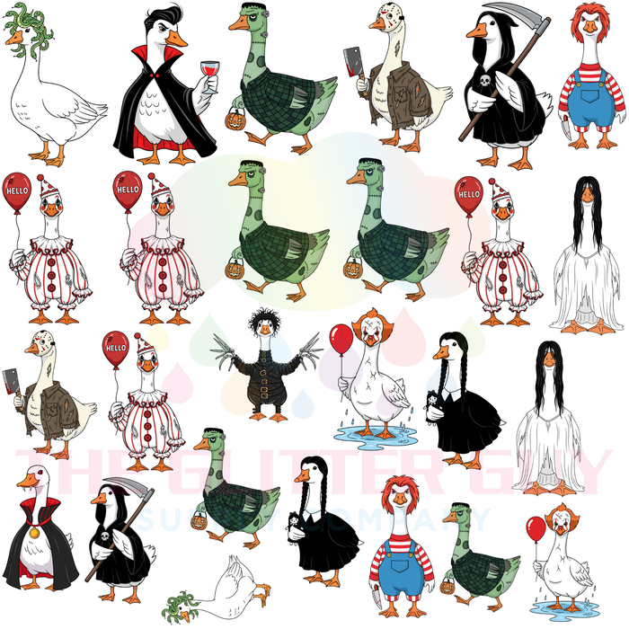 Premade Gang Sheet - GS113 Spooky Geese