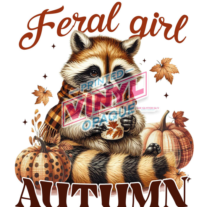 Printed Decal - Feral Girl Autumn