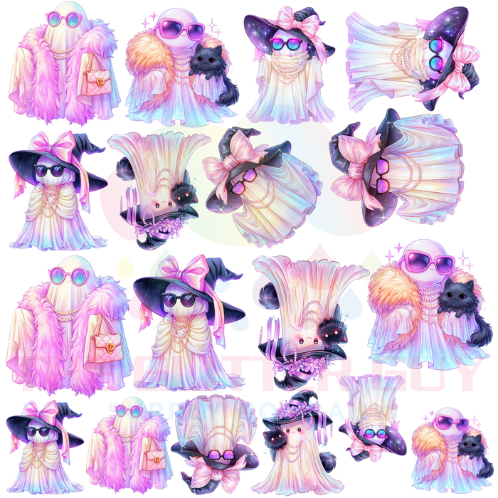 Premade Gang Sheet - GS120 Glam Ghosts