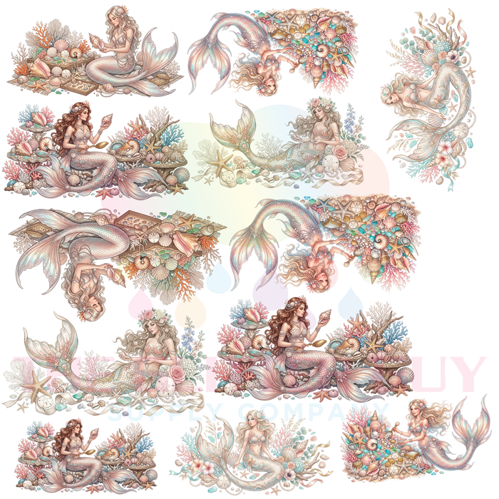 Premade Gang Sheet - GS122 Mermaids