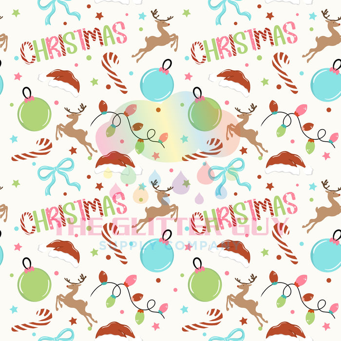 Printed Vinyl - Simple Christmas 128