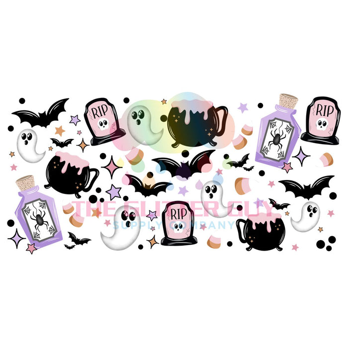 Libbey Can Wrap 16oz -  Ink Transfers | Hocus Pocus Pastel