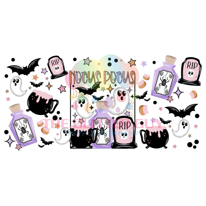 Libbey Can Wrap 16oz -  Ink Transfers | Hocus Pocus Pastel Spooky