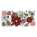 Libbey Wrap - Christmas Florals 154