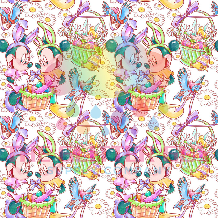 Printed Vinyl - Spring Mice