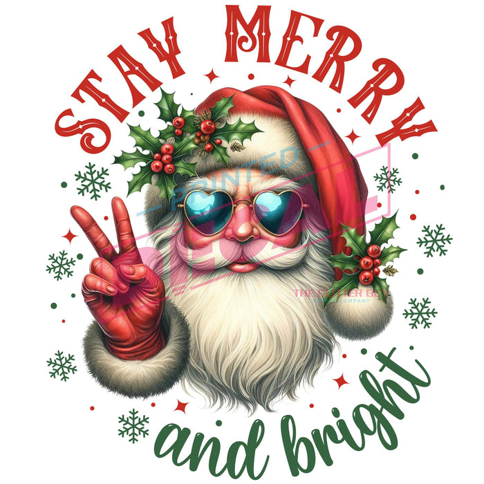 Printed Decal - Stay Merry