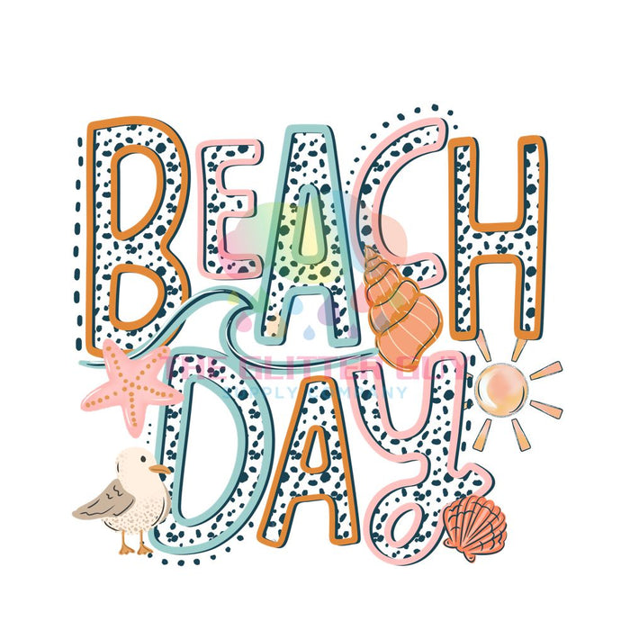 Printed Decal - Beach Day