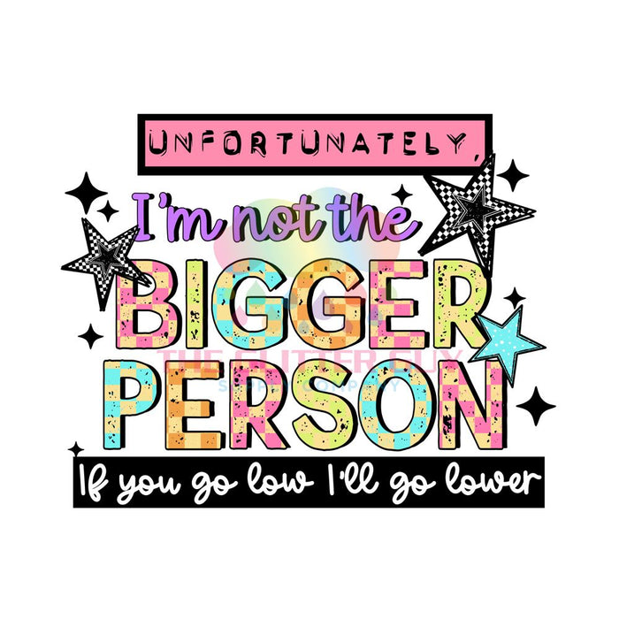 Printed Decal - Colorful Bigger Person