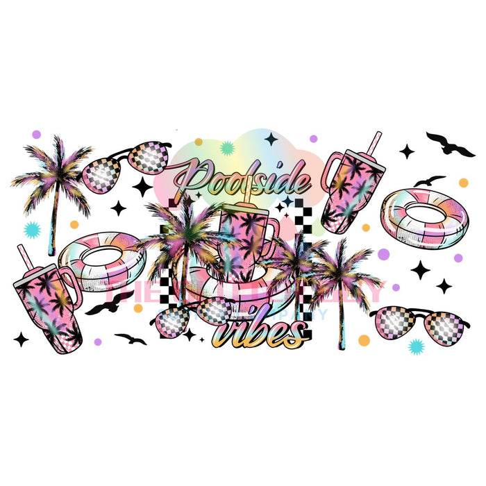 Libbey Can Wrap 16oz -  Ink Transfers | Poolside Vibes