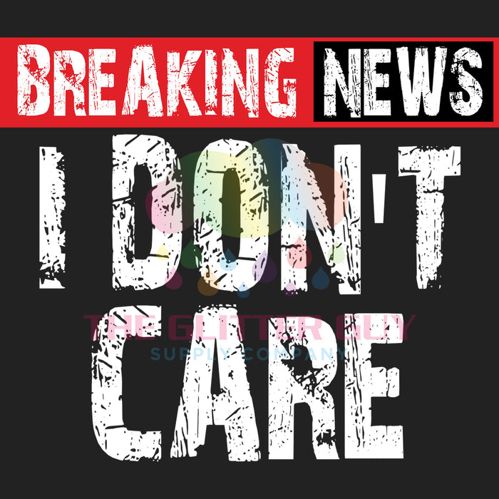 Printed Decal - Breaking News Banner #192