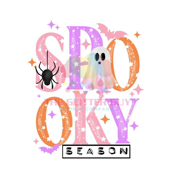 Printed Decal - Orange Spooky
