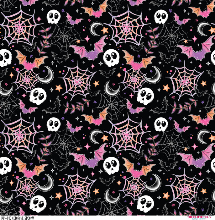 Printed Vinyl - Colorful Spooky