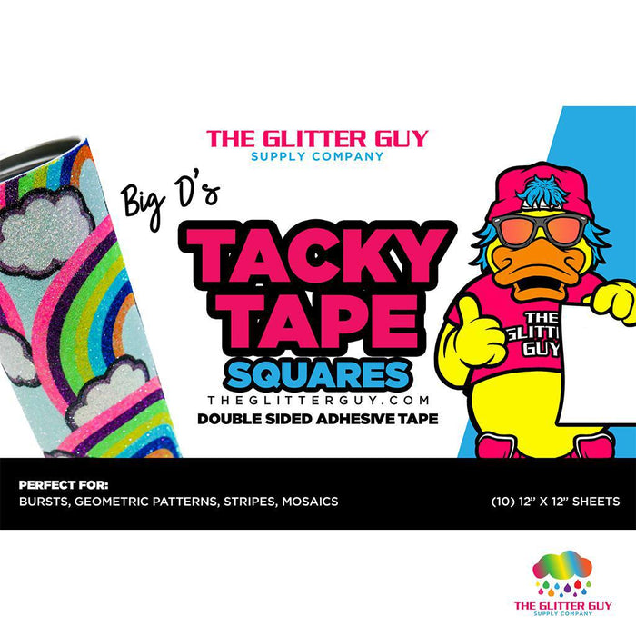 Tacky Tape - Squares [(10) 12" x 12" Double-Sided Adhesive Sheets Sheets Per Pack]