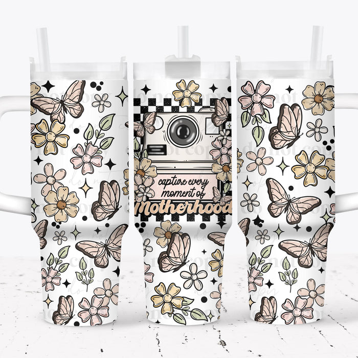 40 oz Tumbler Wrap - UVDTF Ink Transfers - Capture Every Moment Motherhood