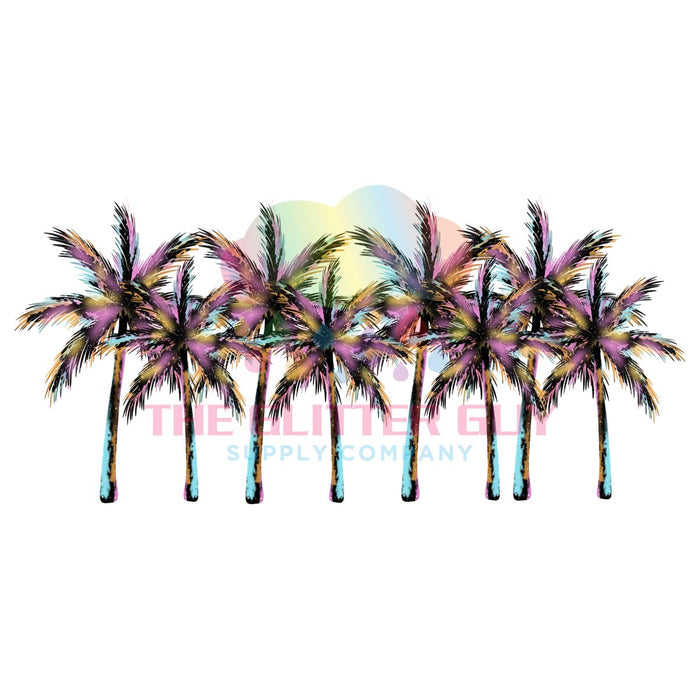 Libbey Can Wrap 16oz -  Ink Transfers | Rainbow Palm