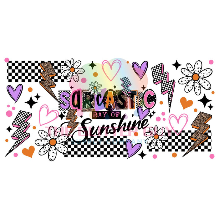 Libbey Can Wrap 16oz -  Ink Transfers | Sarcastic Ray Of Sunshine